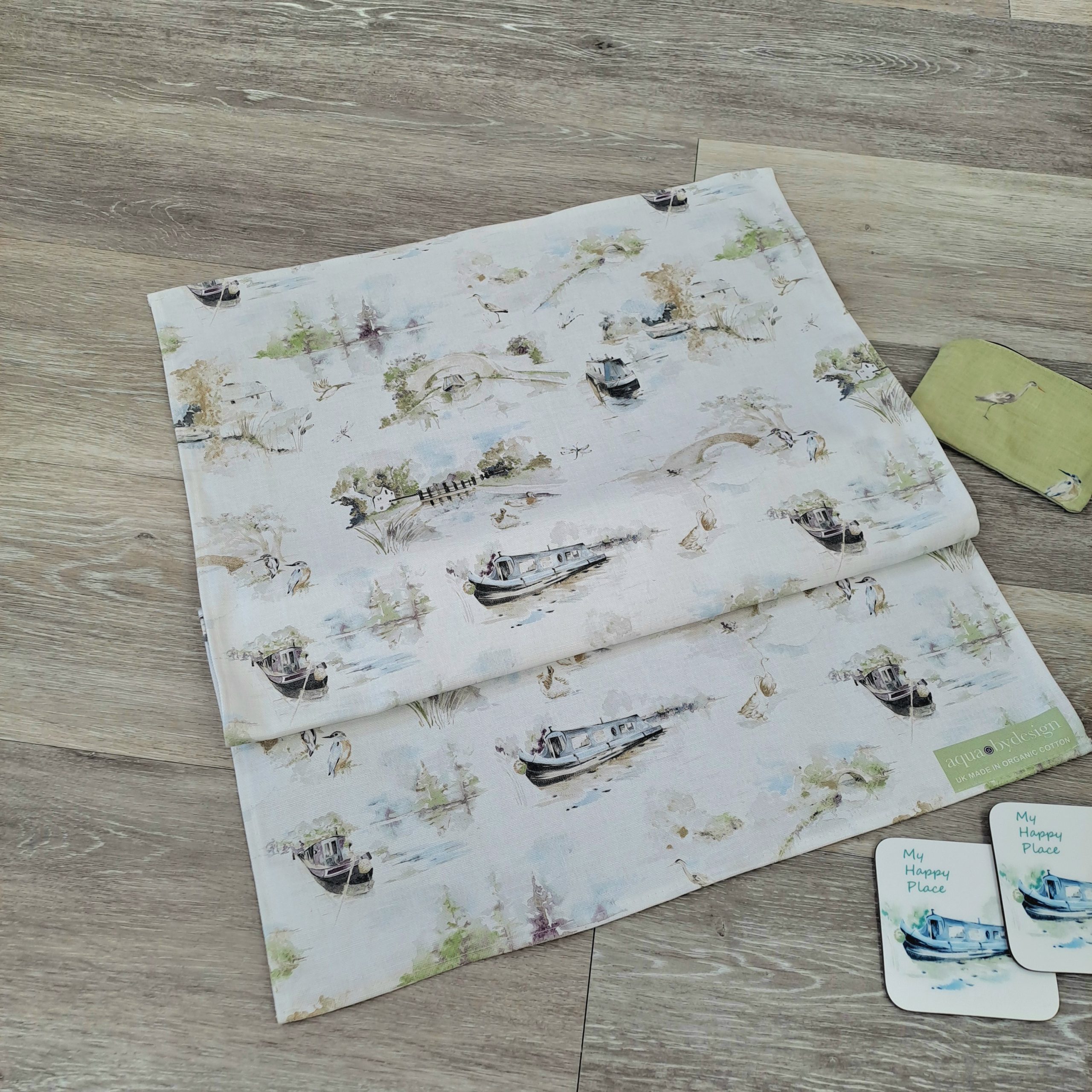 Spring Canal Scene Tea Towel - Image 2