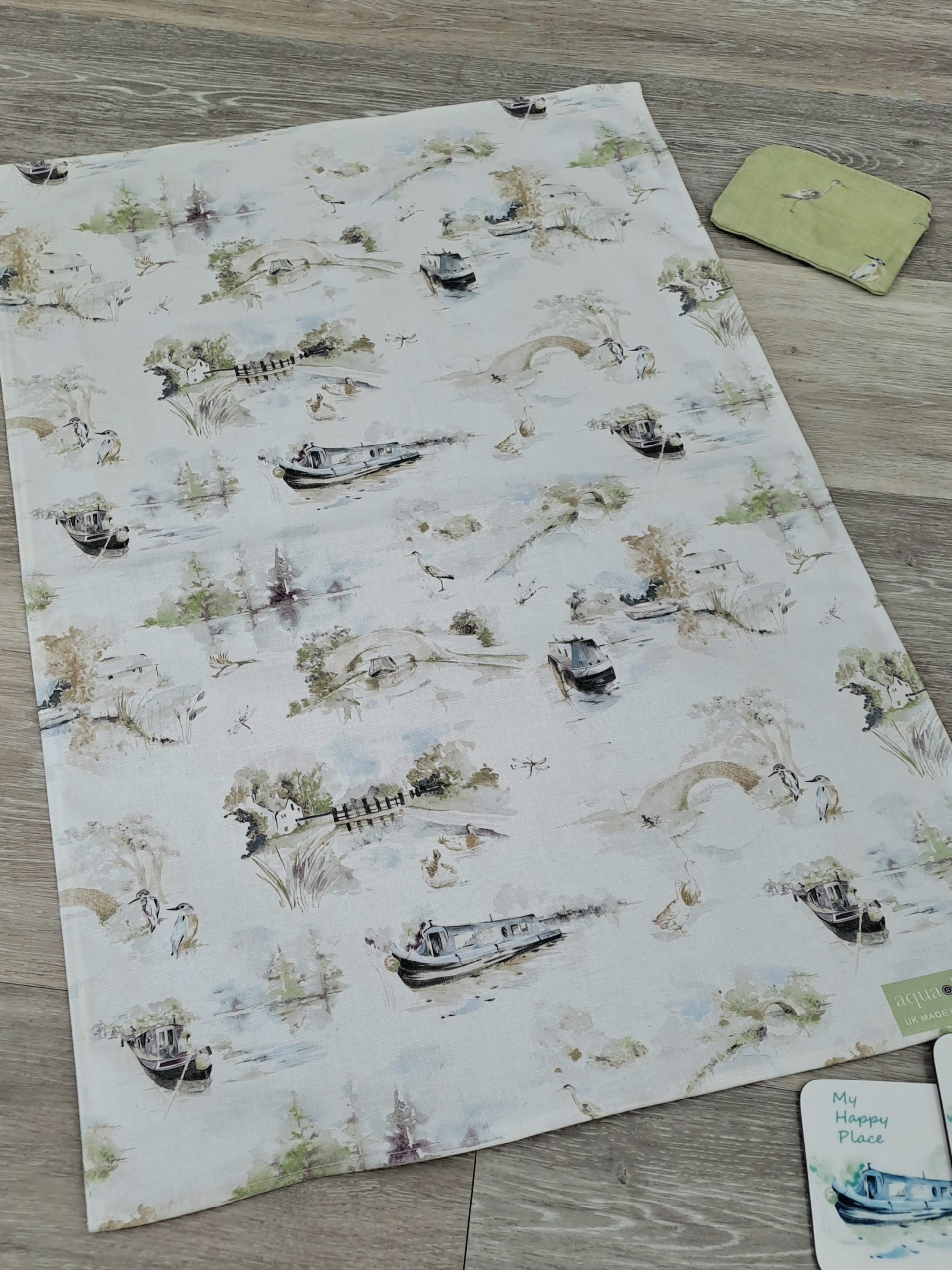 Spring Canal Scene Tea Towel - Image 4