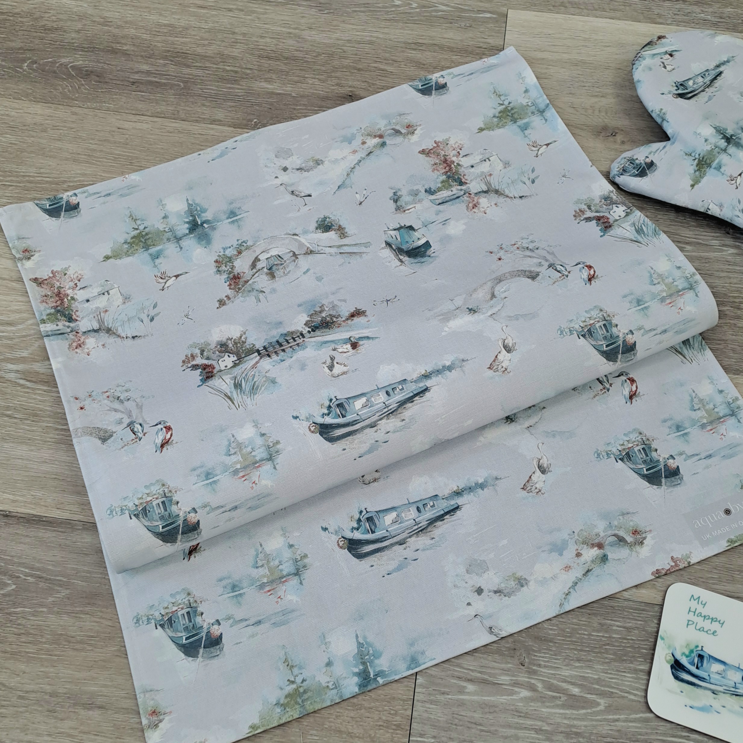 Winter Canal Scene Tea Towel - Image 3