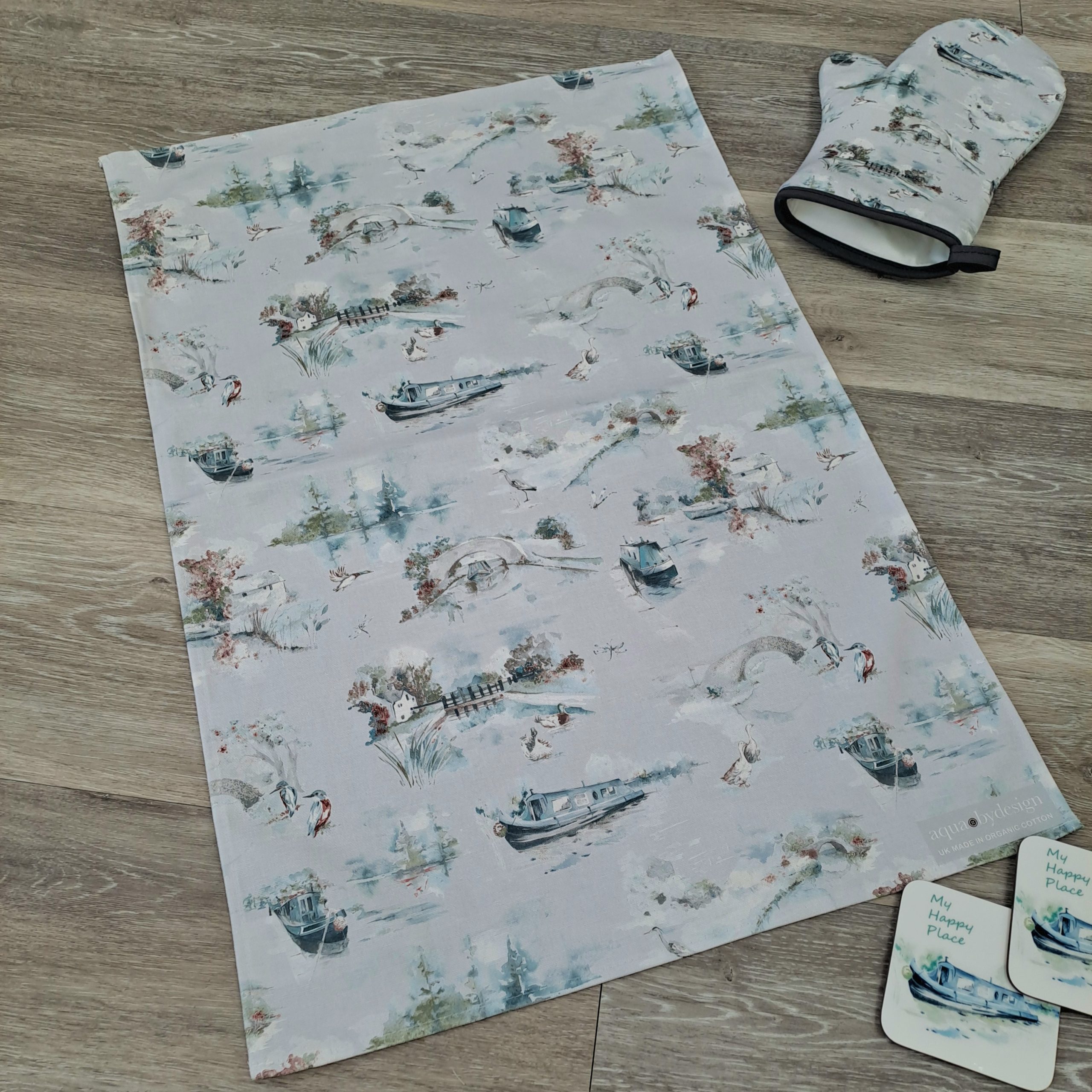 Winter Canal Scene Tea Towel - Image 5