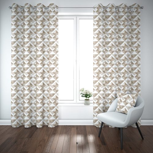 Sand Grey Flag Curtains