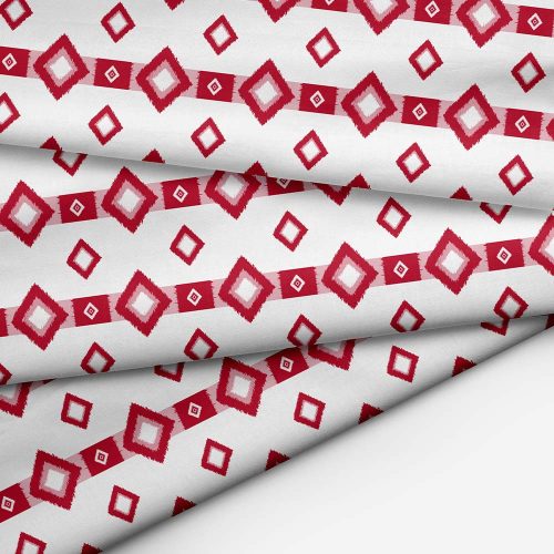 Nautical Red Ikat