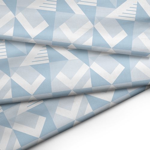 Summer Blue Geometric Flag