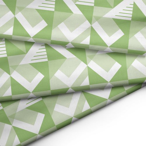 Summer Green Geometric Flag