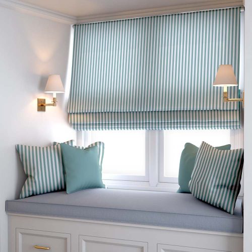 Duck Egg Stripe Roman