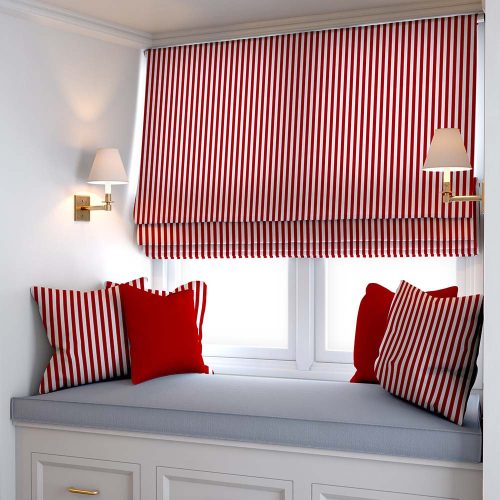 Nautical Red Stripe Roman