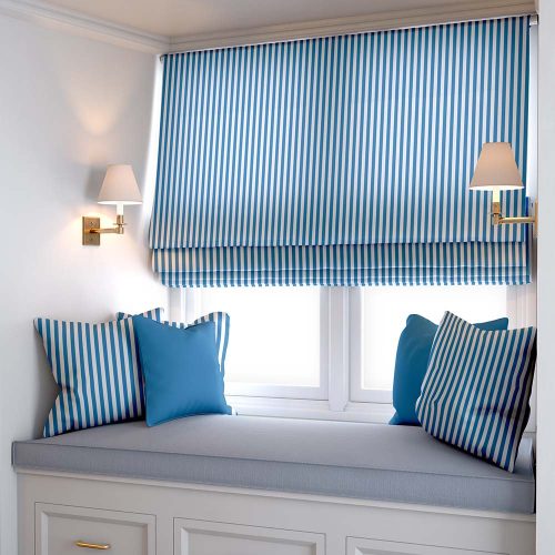 Sea Blue Stripe Roman