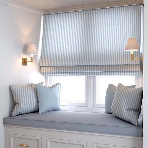 Summer Blue Stripe Roman