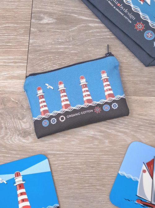 Nautical Blue Coin Purse