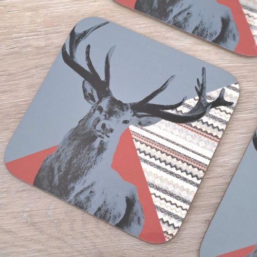 Red stag coaster