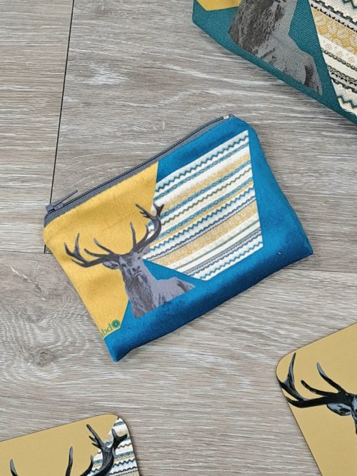 Teal Stag Coin Purse