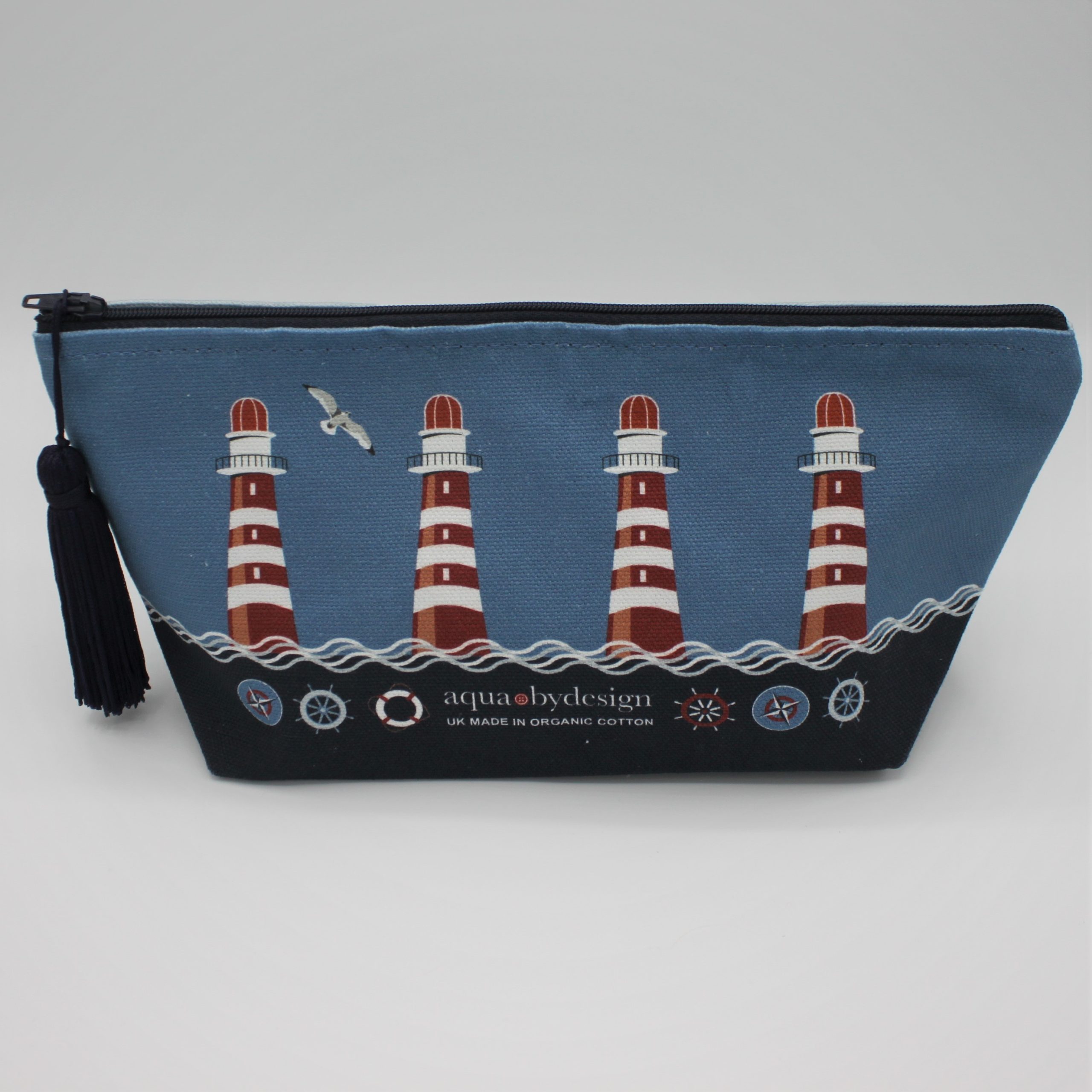 Nautical Blue Make-Up Bag - Image 3